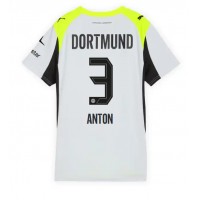 Stroje piłkarskie Borussia Dortmund Waldemar Anton #3 Koszulka Wyjazdowej dla damskie 2025-26 Krótki Rękaw